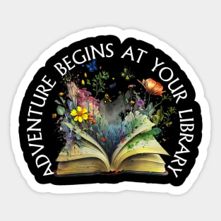 Adventure Begins At Your Library Summer Reading 2024 Sticker